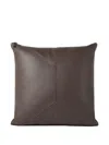 Brunello Cucinelli Leather Cushion (40cmx40cm) In Brown