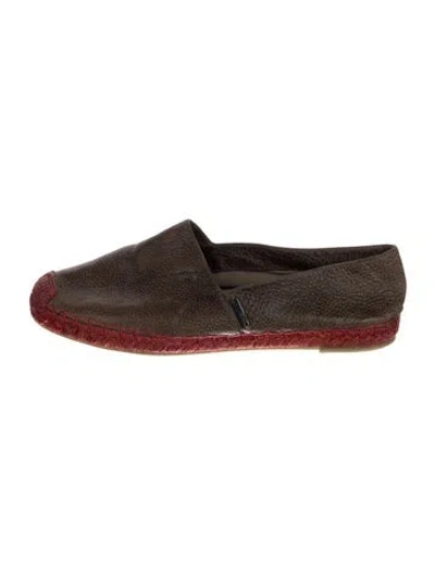 Pre-owned Brunello Cucinelli Leather Espadrilles In Brown