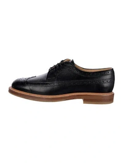Pre-owned Brunello Cucinelli Leather Eyelet Trim Brogues In Multi