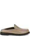 Brunello Cucinelli Women Leather Mules In Gray
