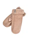 Brunello Cucinelli Leather Fur-trimmed Gloves In Neutral