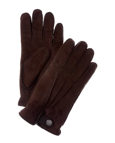 Brunello Cucinelli Leather Gloves In Brown