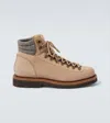 Brunello Cucinelli Men Beige Nubuck Mountain Boot Ankle Boots In Brown