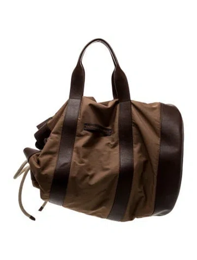 Pre-owned Brunello Cucinelli Leather Hobo In Brown