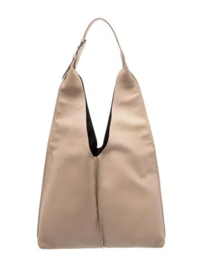 Pre-owned Brunello Cucinelli Leather Hobo In Neutral