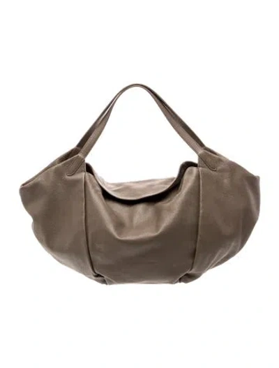 Pre-owned Brunello Cucinelli Leather Hobo W/ Tags In Green