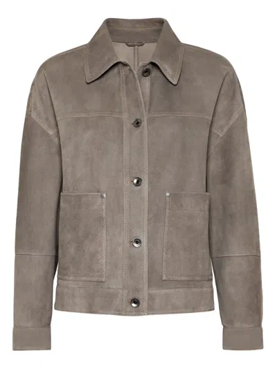 BRUNELLO CUCINELLI LEATHER JACKET