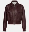 Brunello Cucinelli Leather Flap-pocket Jacket