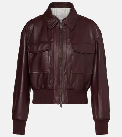 BRUNELLO CUCINELLI LEATHER JACKET