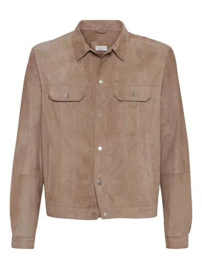 BRUNELLO CUCINELLI LEATHER JACKET