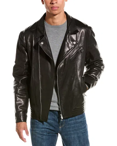 Brunello Cucinelli Leather Jacket In Black
