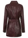 Brunello Cucinelli Leather Jacket In Black