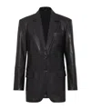 Brunello Cucinelli Leather Jacket In Black