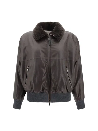 BRUNELLO CUCINELLI LEATHER JACKET