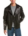 Brunello Cucinelli Leather Jacket In Multi