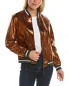 Brunello Cucinelli Leather Jacket In Multi