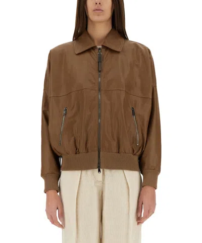 Brunello Cucinelli Leather Jackets