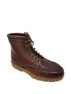 Brunello Cucinelli Leather Lace-up Ankle Boots In Brown