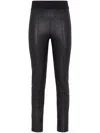 Brunello Cucinelli Stretch Nappa Leather Leggings In Black