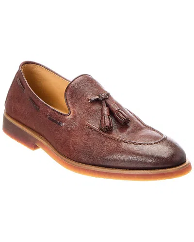 Brunello Cucinelli Leather Loafer In Animal Print