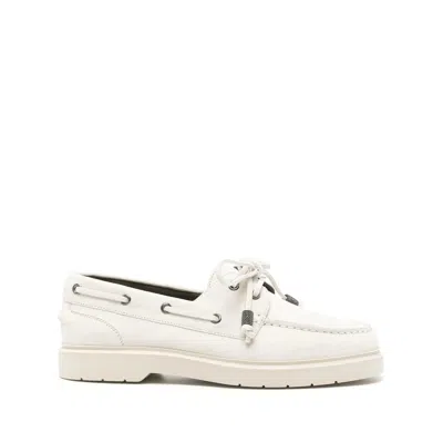 Brunello Cucinelli Leather Loafers In White