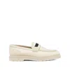 Brunello Cucinelli Beaded Strap Loafers Block Sole