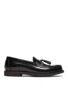 Brunello Cucinelli Minimal Shiny Tassel Calfskin Lo In Black