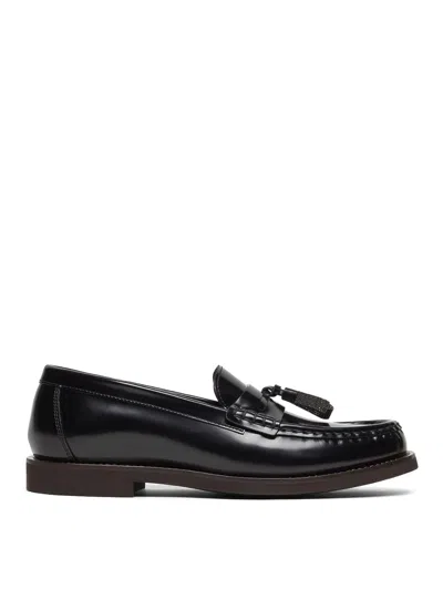 BRUNELLO CUCINELLI LEATHER LOAFERS
