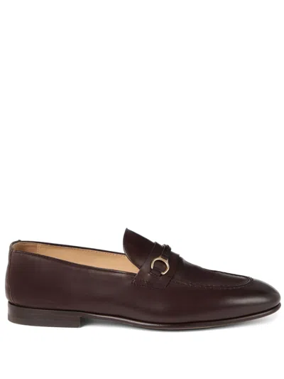 Brunello Cucinelli Leather Loafers In Brown