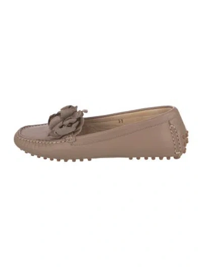 Pre-owned Brunello Cucinelli Leather Loafers In Neutrals