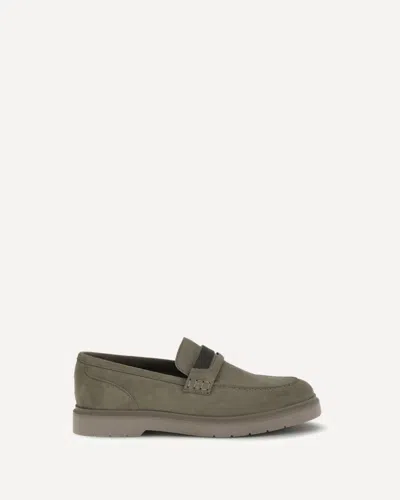 Brunello Cucinelli Leather Loafers In Sand