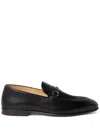 Brunello Cucinelli Round Head Loafer Shoes In Schwarz
