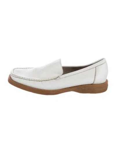 Pre-owned Brunello Cucinelli Leather Loafers In White
