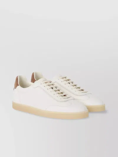 Brunello Cucinelli Leather Low-top Sneakers Rubber Sole In White