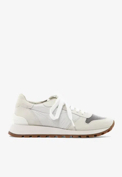 BRUNELLO CUCINELLI LEATHER LOW-TOP SNEAKERS