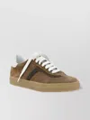 Brunello Cucinelli Leather Low-top Sneakers With Shiny Bead Detail