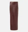 Brunello Cucinelli Leather Maxi Skirt