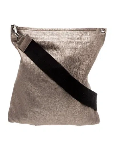 Pre-owned Brunello Cucinelli Leather Messenger Bag In Black