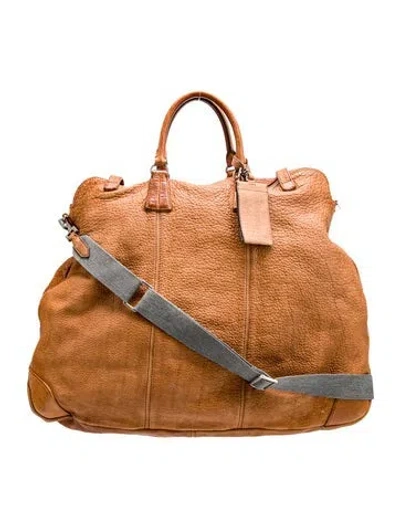 Pre-owned Brunello Cucinelli Leather Messenger Bag In Brown