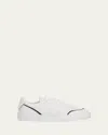 Brunello Cucinelli Leather Monili Low-top Sneakers In White