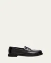 Brunello Cucinelli Leather Monili Penny Loafers