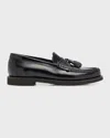 Brunello Cucinelli Midnight Blue Penny Loafer In C101 Black