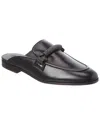 Brunello Cucinelli Leather Mule In Black