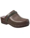 Brunello Cucinelli Leather Mule In Brown