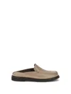 Brunello Cucinelli Women Leather Mules In Gray