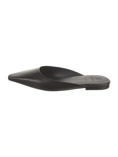 Pre-owned Brunello Cucinelli Leather Mules In Black