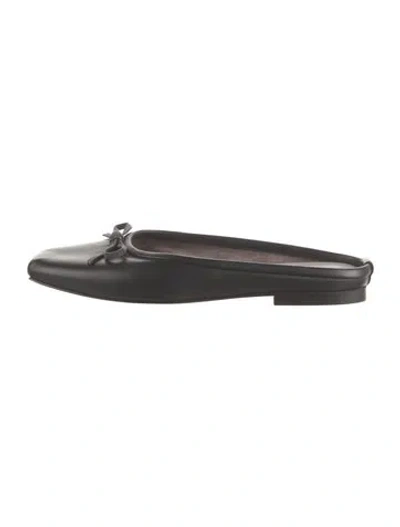 Pre-owned Brunello Cucinelli Leather Mules In Black