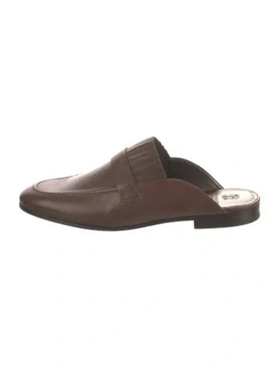 Pre-owned Brunello Cucinelli Leather Mules In Brown