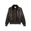 Brunello Cucinelli Leather Jacket In Brown