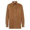 Brunello Cucinelli Leather Outerwears In Brown